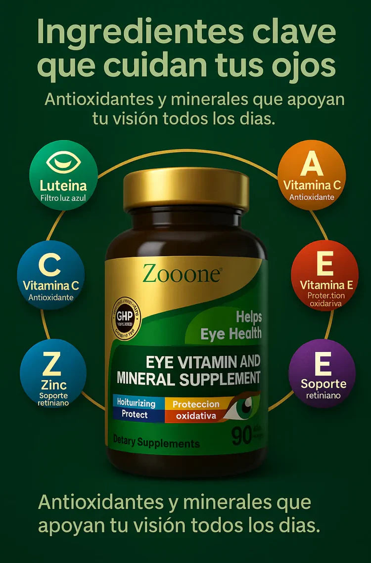 👁️🍃ZOOONE VITA EYES | 90 CÁPSULAS - Oferta especia + Envió Gratis 🚚