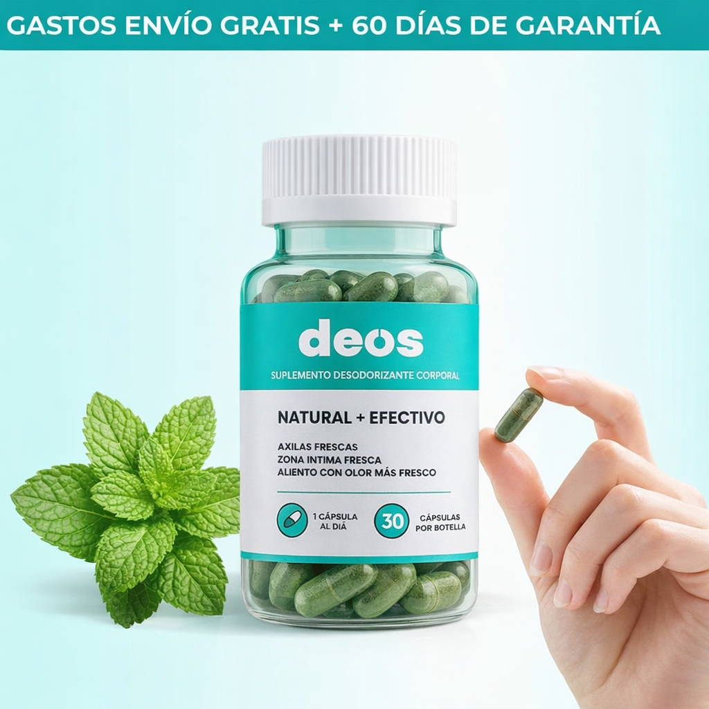 🍃 DEOS™ | Desodorante Interno Natural para una Frescura que se Siente + Envió Gratis 🚚