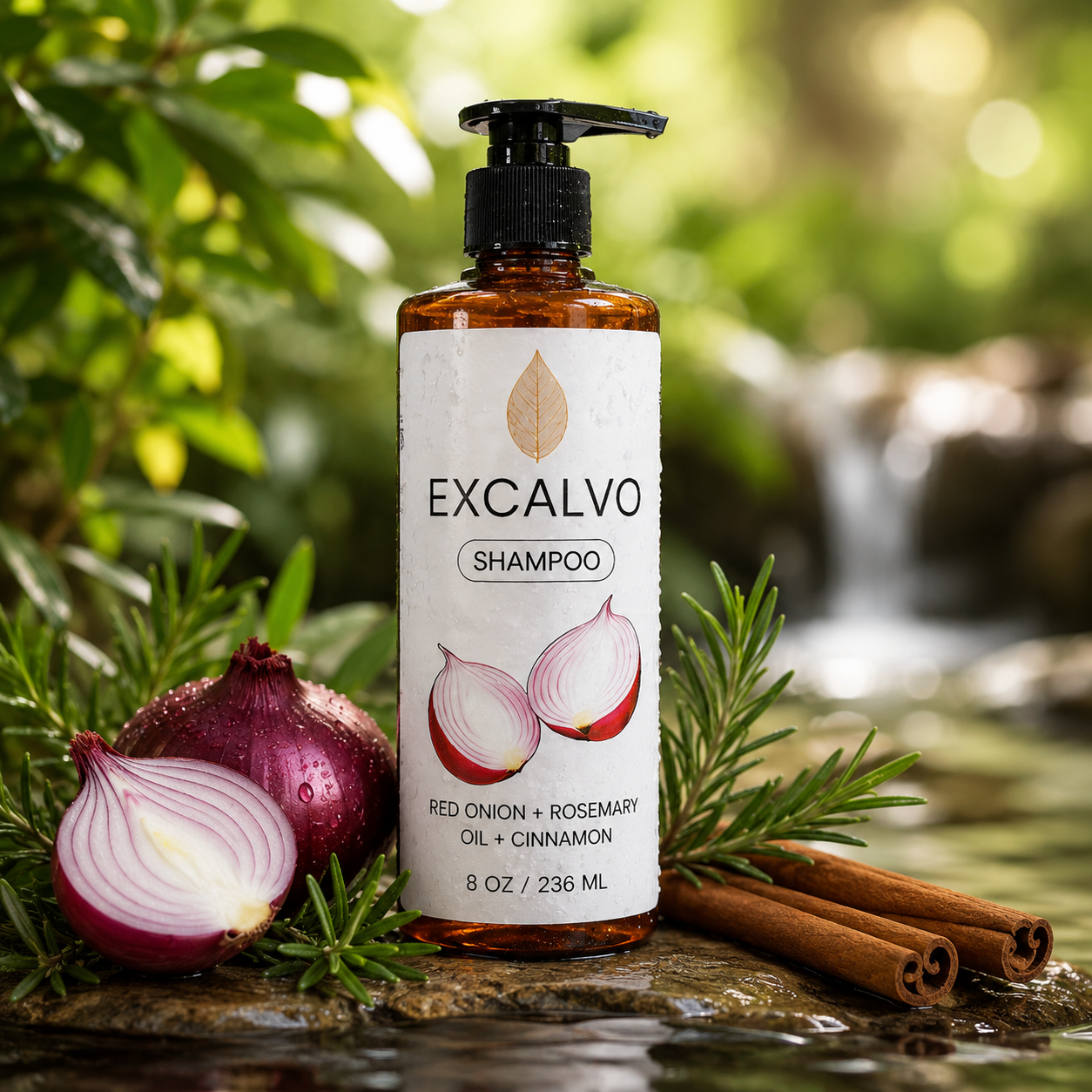 EXCALVO™ | Shampoo de Cebolla para Crecimiento y Reparación Capilar ⭐ (Recomendada)+ envio gratis