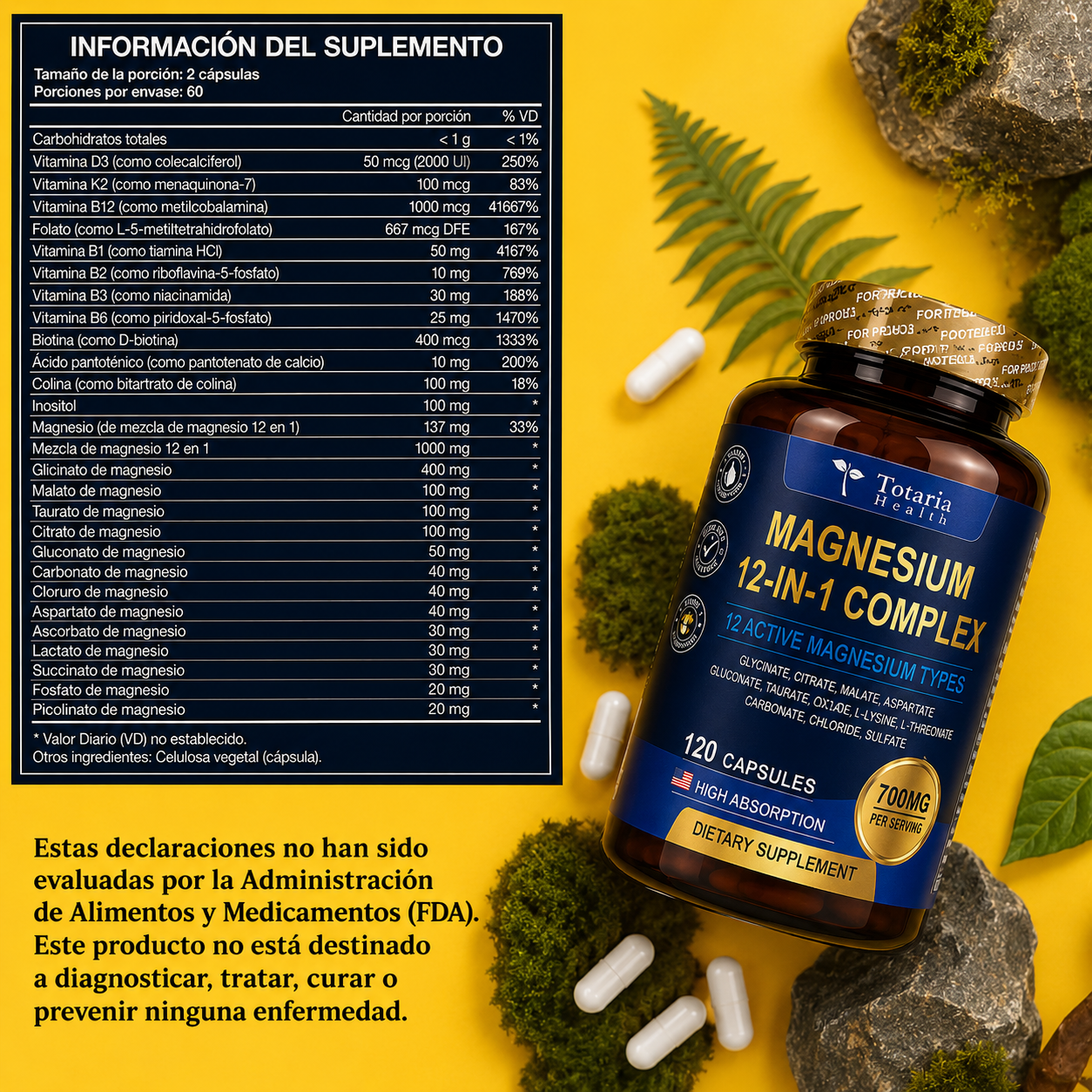 🌙 MAGNESIUM RESORSADO 12 EN 1 COMPLEX +envio gratis 🛻