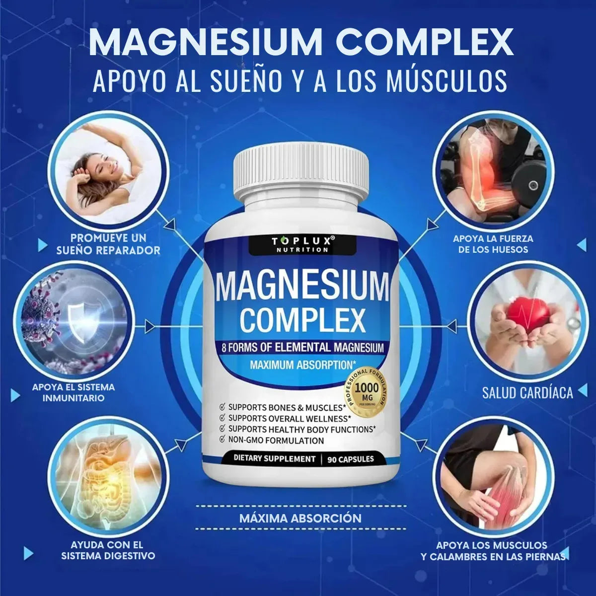 🛡️ Magnesio Complex® - Complejo de magnesio 8 en 1 | Envió Gratis 🚚