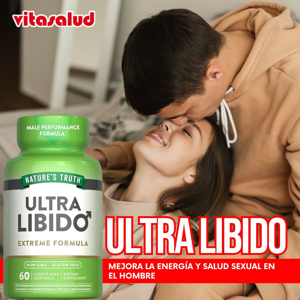 POTENCIADOR  ULTRA LIBIDO  para hombres | 60 cápsulas blandas envio gratis