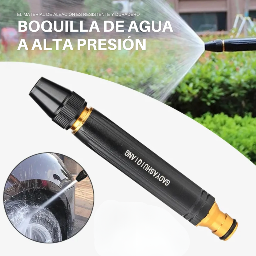 Boquilla de Alta Presión™ – Convierte tu Manguera en un Hidrolavador Portátil