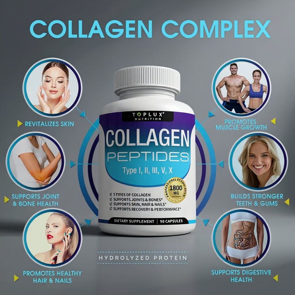 🌱 Colágeno Hidrolizado Premium | Piel Radiante, Cabello Fuerte y Articulaciones Saludables + Envío Gratis 🚚