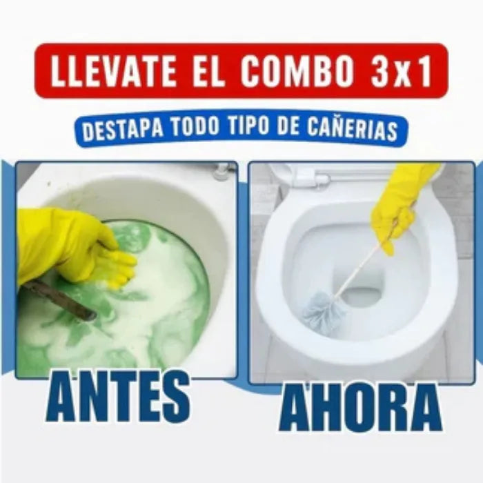 Wild Tornado™ Destapador y Limpiador de Cañerías Profesional-3X1 + Q200+ envio gratis