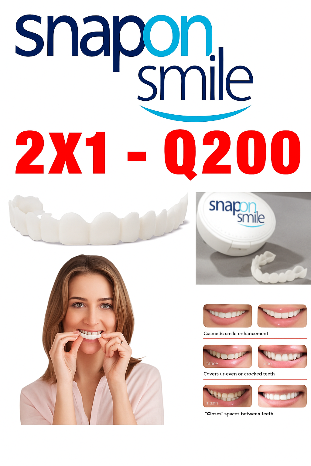 CARILLAS DENTALES 2X1 Snap-On Smile ENVIO GRATIS