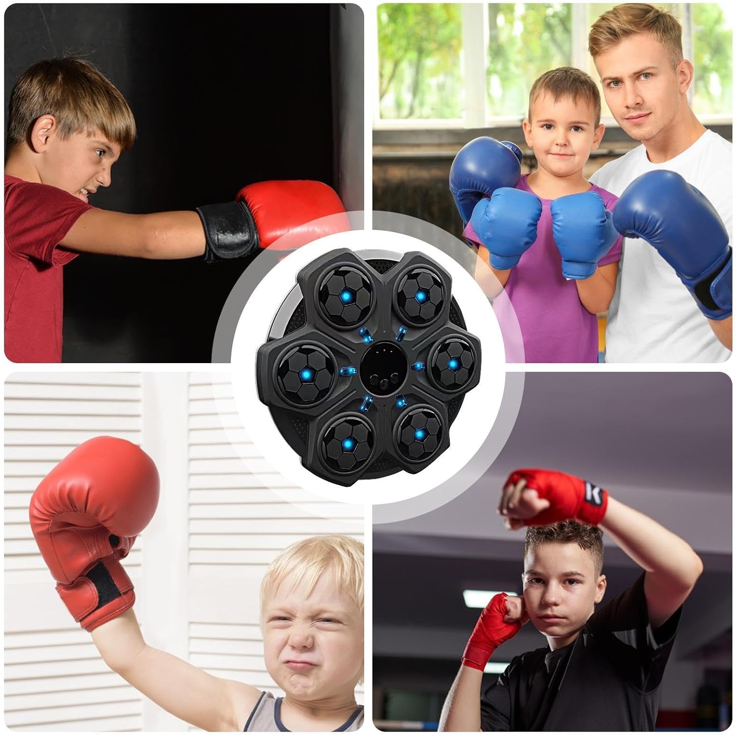 MÁQUINA DE BOXEO INTELLIGENT SMART + Bluetooth y luces