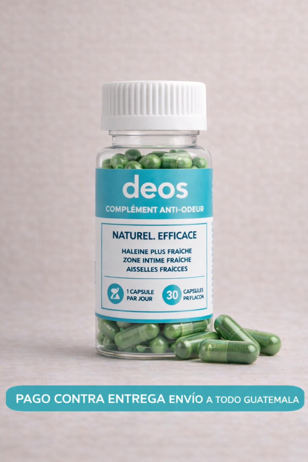 🍃 DEOS™ | Desodorante Interno Natural para una Frescura que se Siente + Envió Gratis 🚚