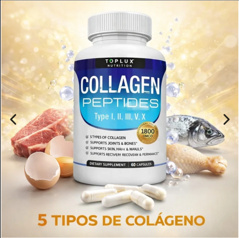 🌱 Colágeno Hidrolizado Premium | Piel Radiante, Cabello Fuerte y Articulaciones Saludables + Envío Gratis 🚚