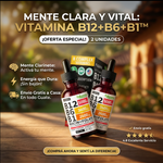 Vitamina B12+B6+B1™ PAGA 1 Y LLEVA 2- Q195+ envio gratis : Mente Clara y Vital