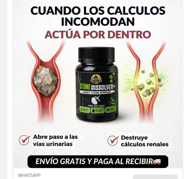 🍃 STONE DISSOLVER™ - Disuelve Cálculos, Alivia Dolor y Mejora el Flujo Urinario | Envió gratis 🚚