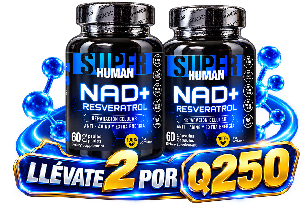 Super Human NAD+ Resveratrol, +envio gratis