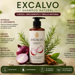 🧅EXCALVO™ Shampoo Natural | Fortalece, Reduce la Caída y Revitaliza tu Cabello