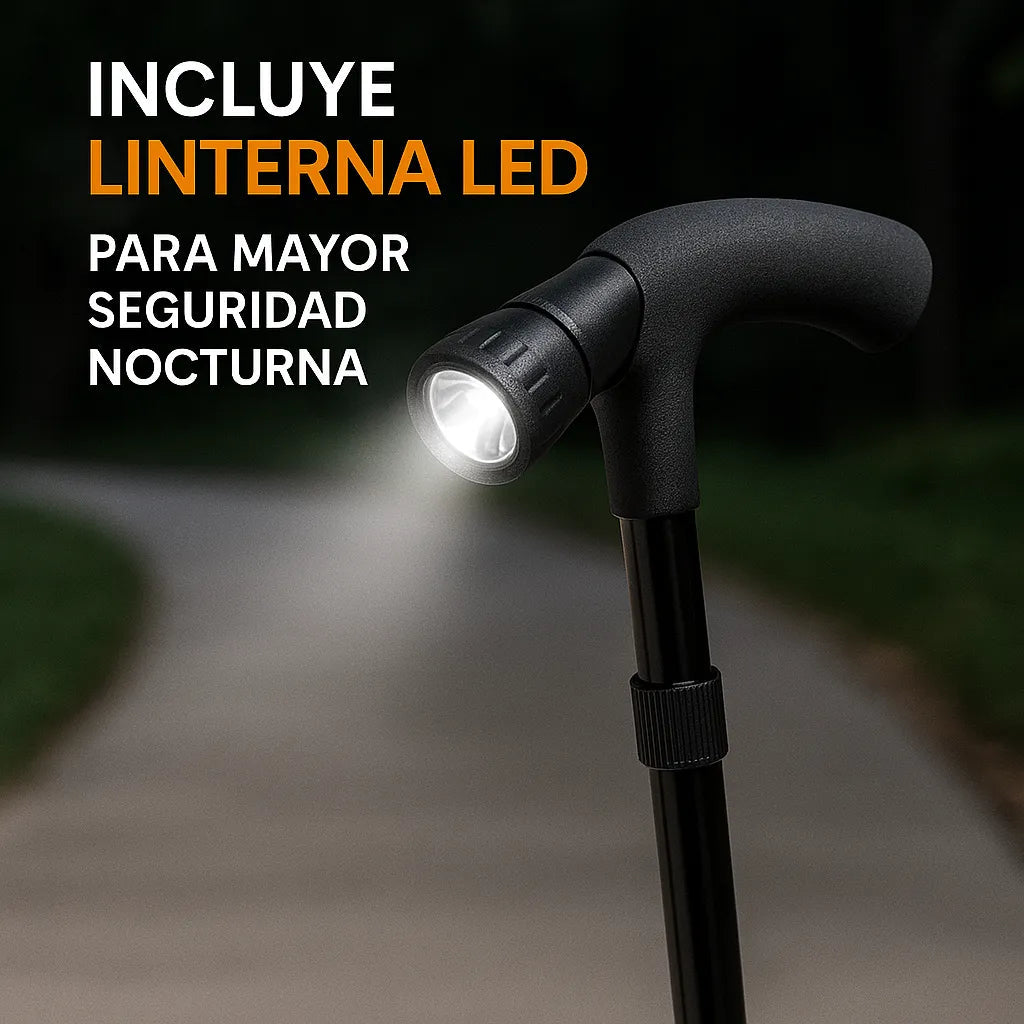 Bastón Ortopédico Con Linterna TRUSTY CANE®
