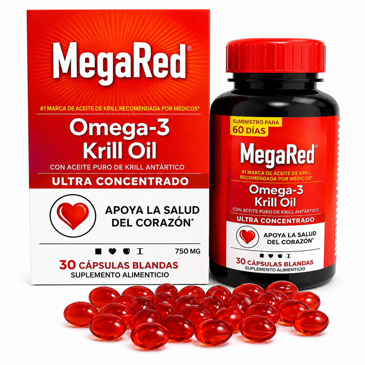 🔥MegaRed Omega-3® Gel Suave – Apoya tu corazón, mente y articulaciones+envio gratis
