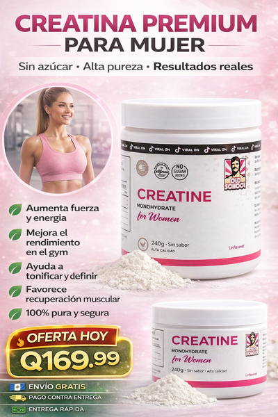 🌸Creatina para aumentar masa muscular:Q169.99+envio gratis