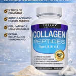 🌱PÉPTIDOS DE COLÁGENO x 90 cápsulas, fortalece huesos fuertes  Q 175 + envío gratis