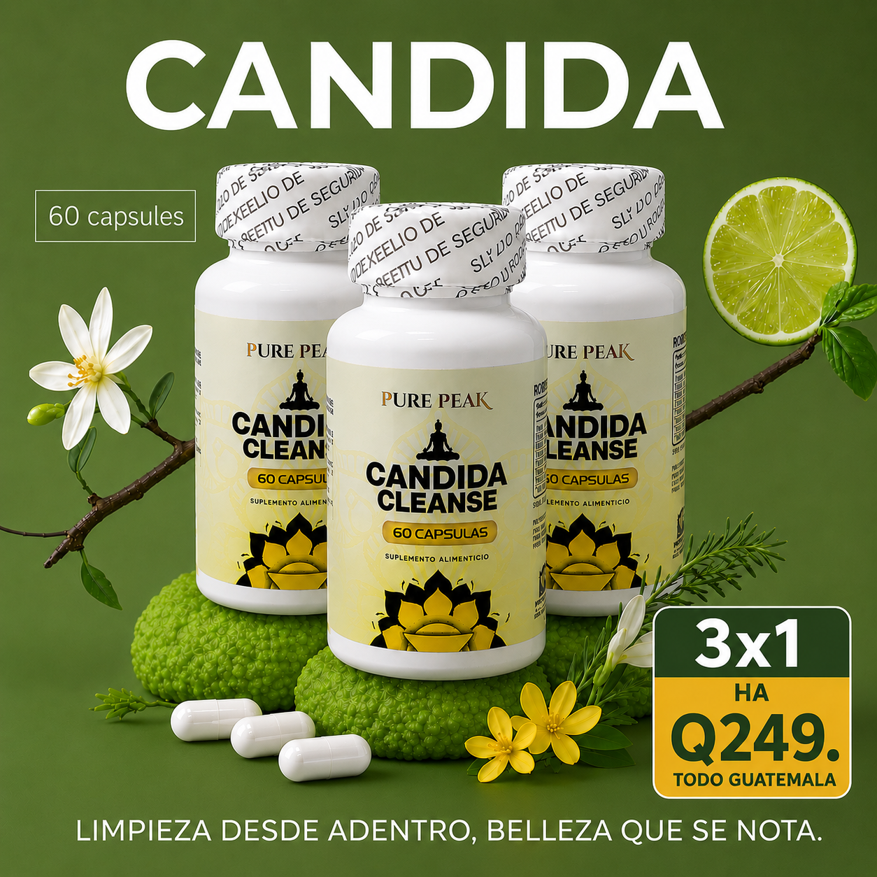 💛Candida  Cleanse  Apoya tu bienestar y siéntete mejor cada día+ ENVÍO GRATIS
