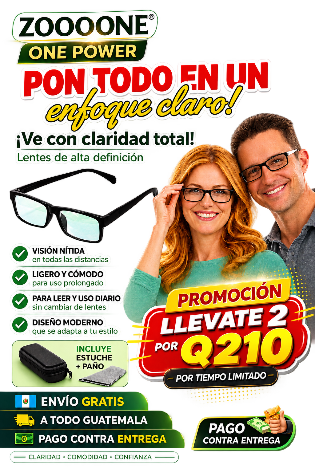 👓 LENTES ONE POWER™ - Visión Clara de Cerca y de Lejos | Envío Gratis 🚚