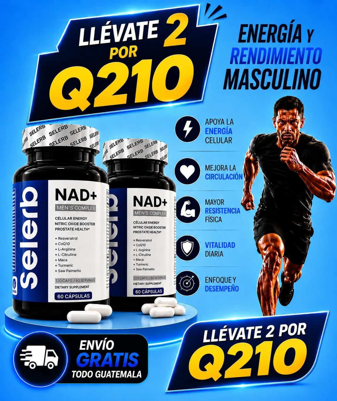 🛡️Selerb NAD® | Apoyo Nutricional para la Vitalidad y el Bienestar Masculino + Envió Gratis 🚚