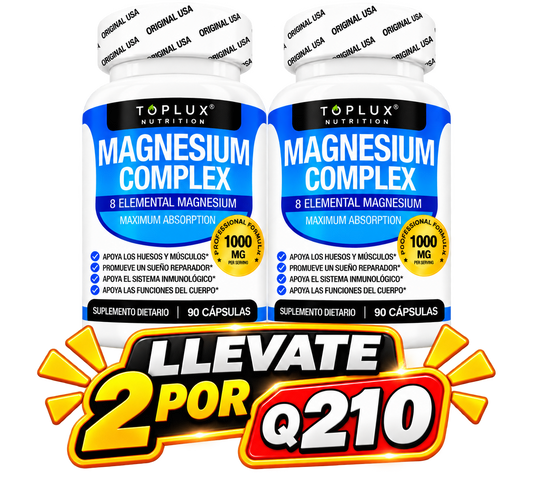 🛡️ Magnesio Complex® - Complejo de magnesio 8 en 1 |  90 capsulas  Envió Gratis 🚚