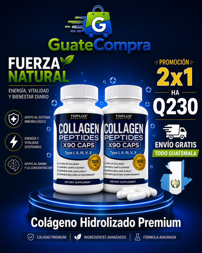 🌱 Colágeno Hidrolizado Premium | Piel Radiante, Cabello Fuerte y Articulaciones Saludables + Envío Gratis 🚚