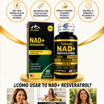 💎 NAD  Resveratrol®.Apoyo Antioxidante de Alta Potencia-60 Cápsulas + Envío gratis 🚚