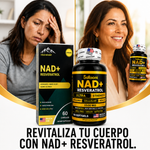 💎 NAD  Resveratrol®.Apoyo Antioxidante de Alta Potencia-60 Cápsulas + Envío gratis 🚚