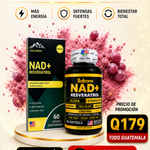 💎 NAD  Resveratrol®.Apoyo Antioxidante de Alta Potencia-60 Cápsulas + Envío gratis 🚚