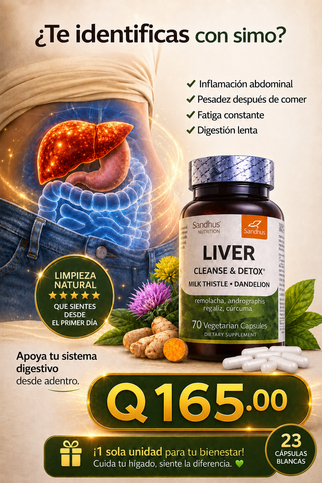💛 LIVER CLEANSE™ - Detox Premium 70 Cápsulas - + Envío Gratis