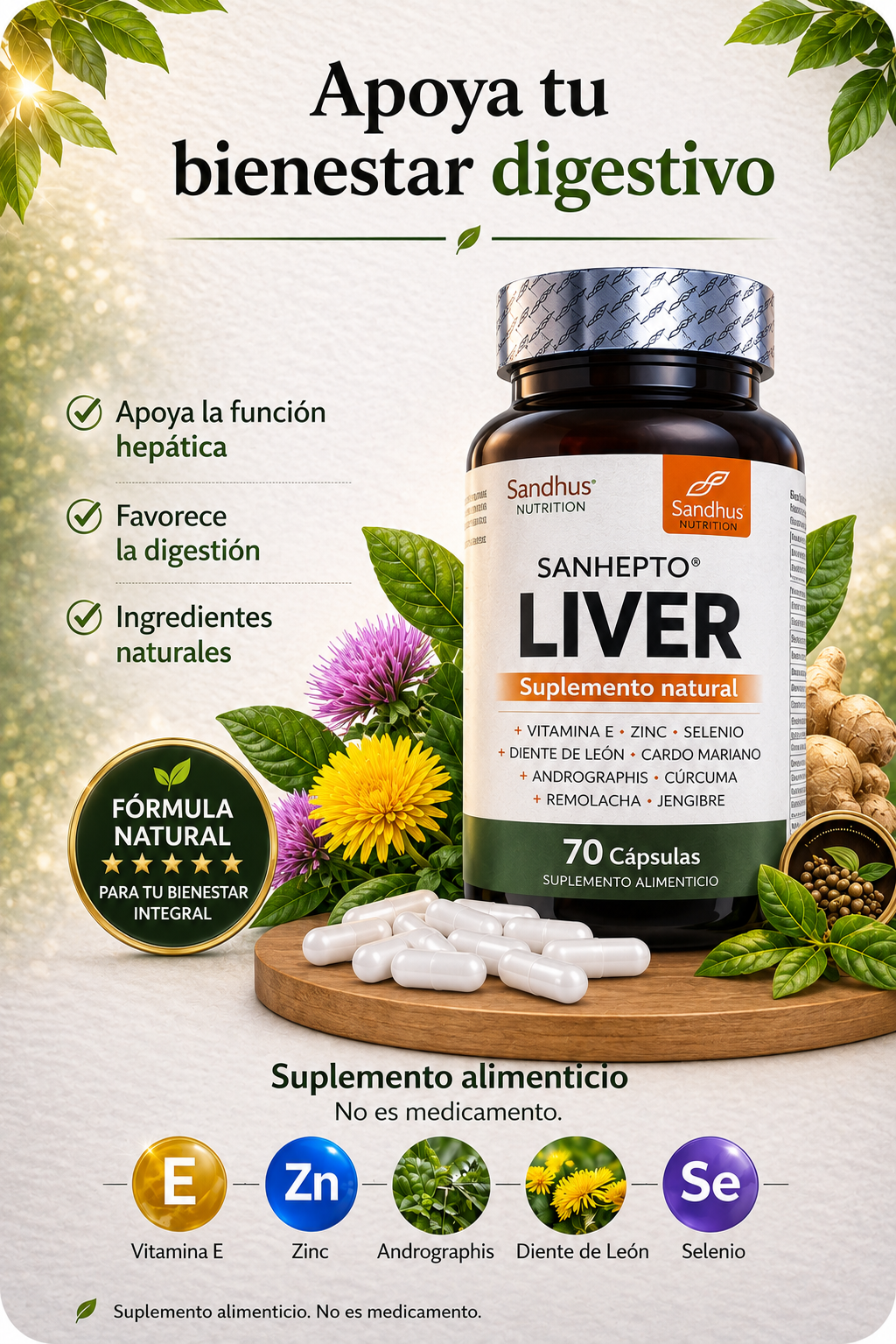 💛 LIVER CLEANSE™ - Detox Premium 70 Cápsulas - + Envío Gratis