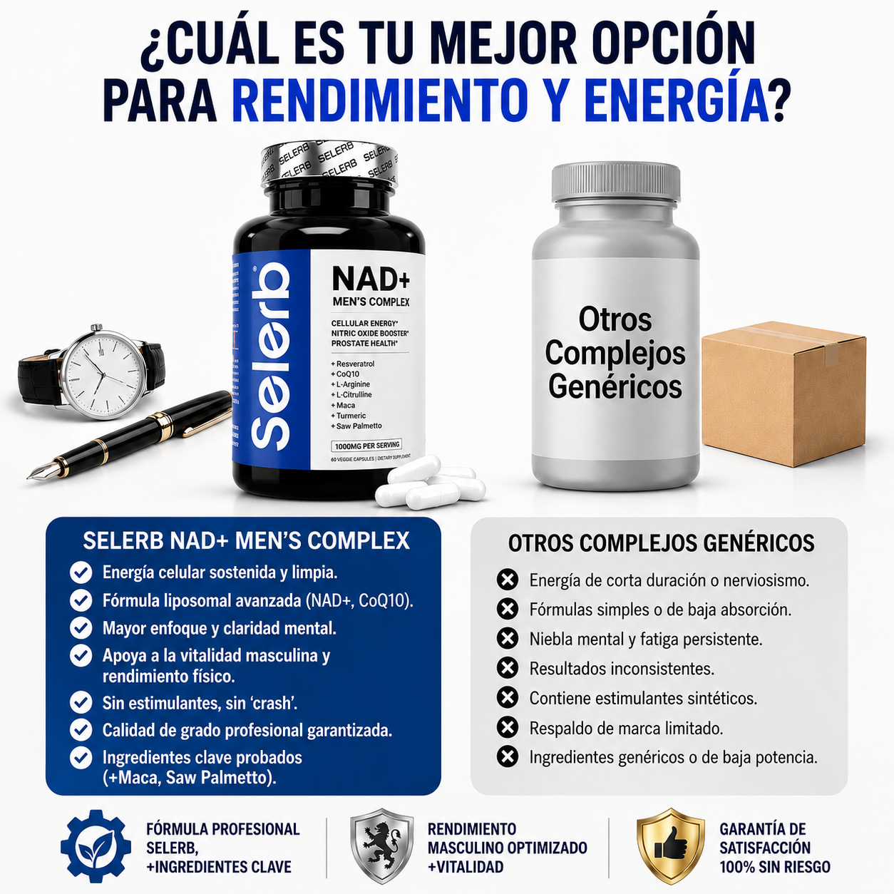 🛡️Selerb NAD® | Apoyo Nutricional para la Vitalidad y el Bienestar Masculino + Envió Gratis 🚚