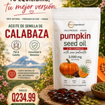🎃 Pumpkin Seed Oil™ Gel Omega-3 | Apoya tu Salud Prostática y fortalece tu cabello desde hoy + Envio Gratis 🚚