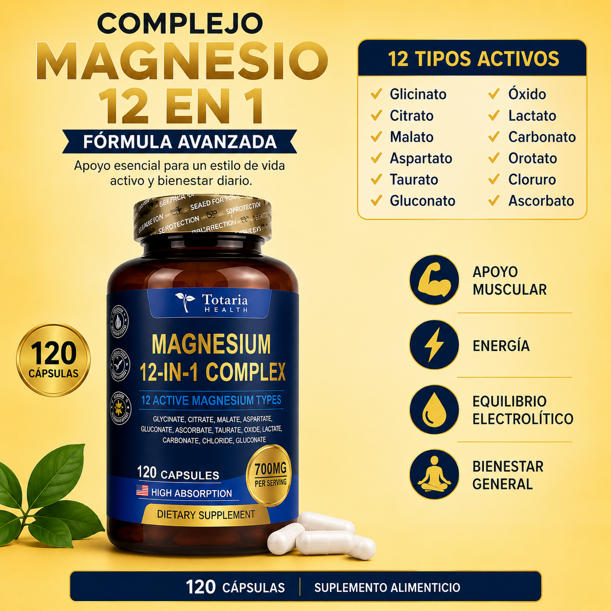 🌙 MAGNESIUM RESORSADO  12 EN 1 COMPLEX +envio gratis 🛻