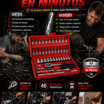 🛠️ SET DE 46 LLAVES DE DADO | Q200! + ENVIO GRATIS