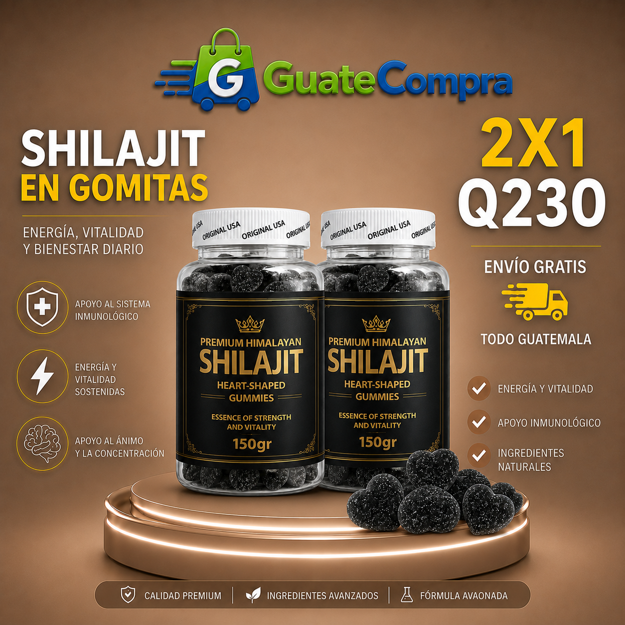 💎 SHILAJIT GUMMIES | Calidad Premium + activa  tu potencia  + envio gratis