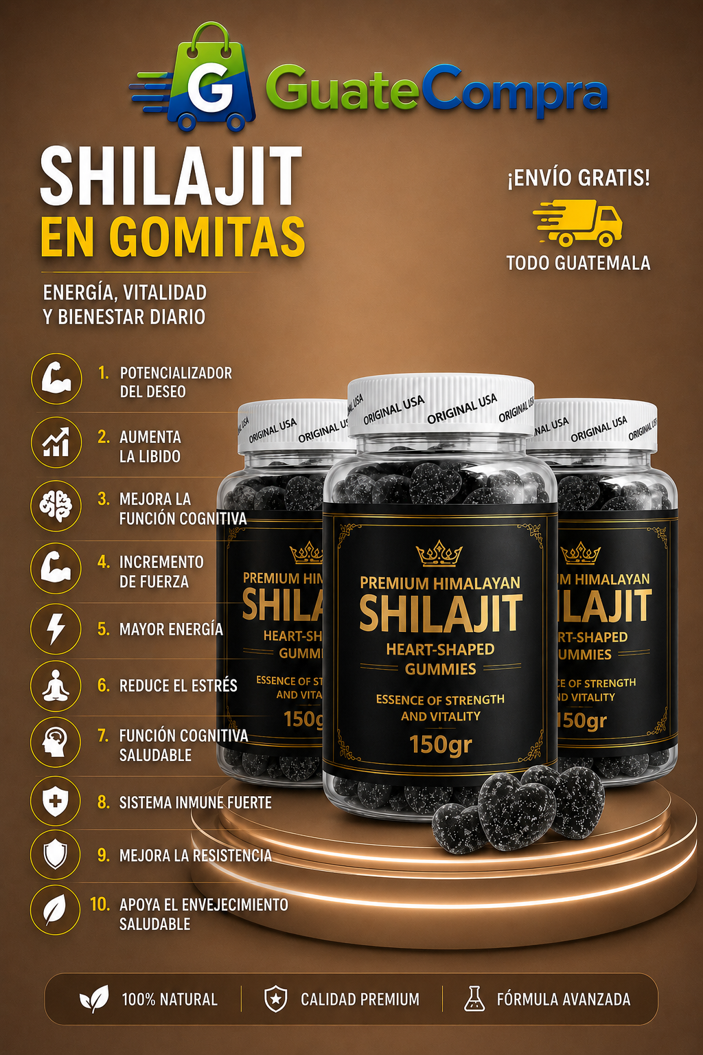 💎 SHILAJIT GUMMIES | Calidad Premium + activa  tu potencia  + envio gratis