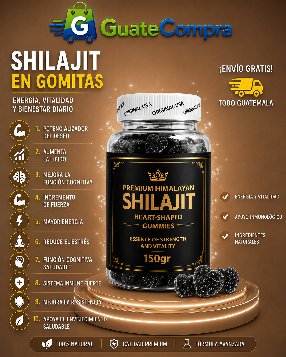 💎 SHILAJIT GUMMIES | Calidad Premium + activa  tu potencia  + envio gratis