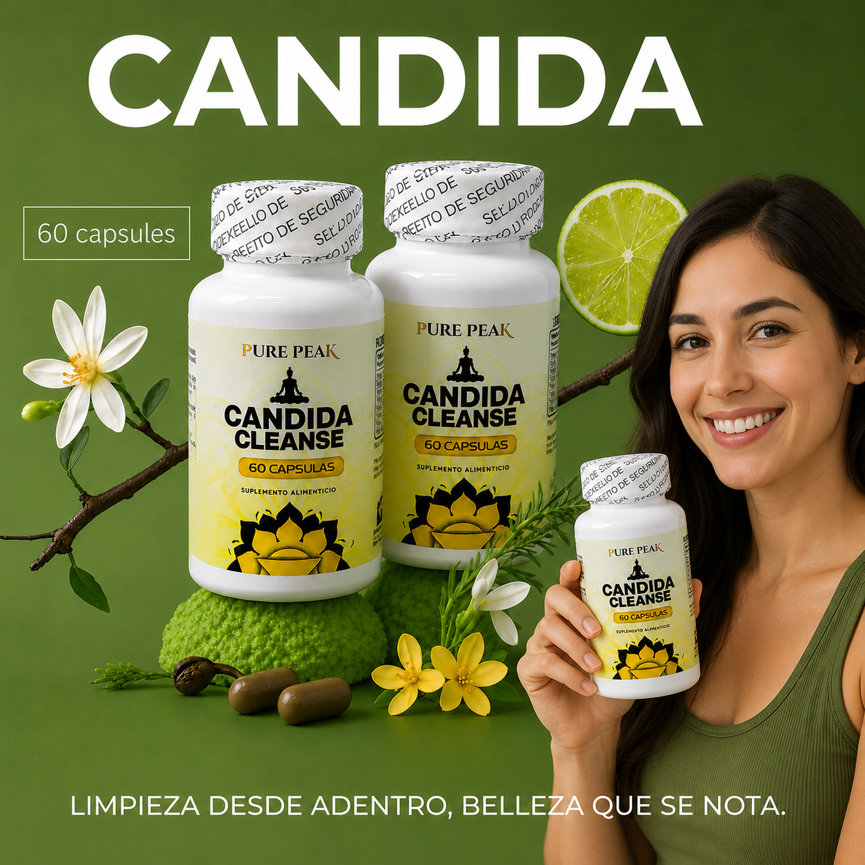 💛Candida  Cleanse  Apoya tu bienestar y siéntete mejor cada día+ ENVÍO GRATIS