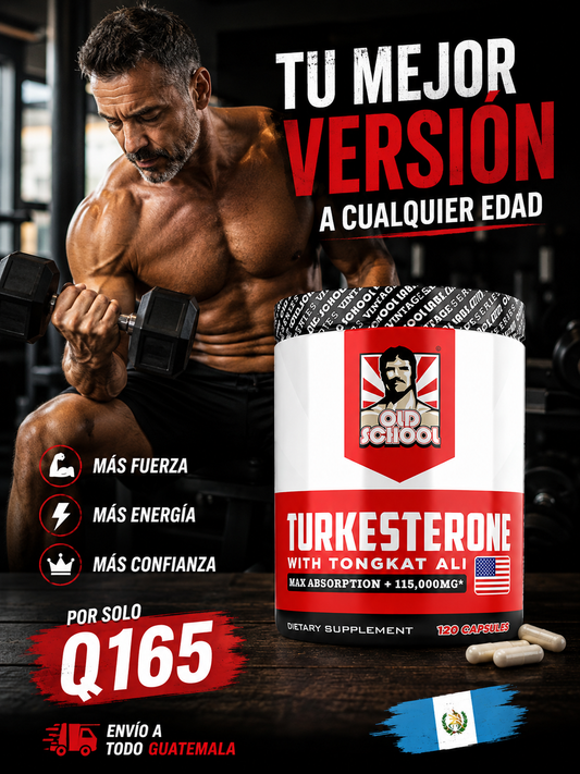 💪 TURKESTERONE | CON TONGKAT ALI 120 CAPS + ENVÍO GRATIS 🚚