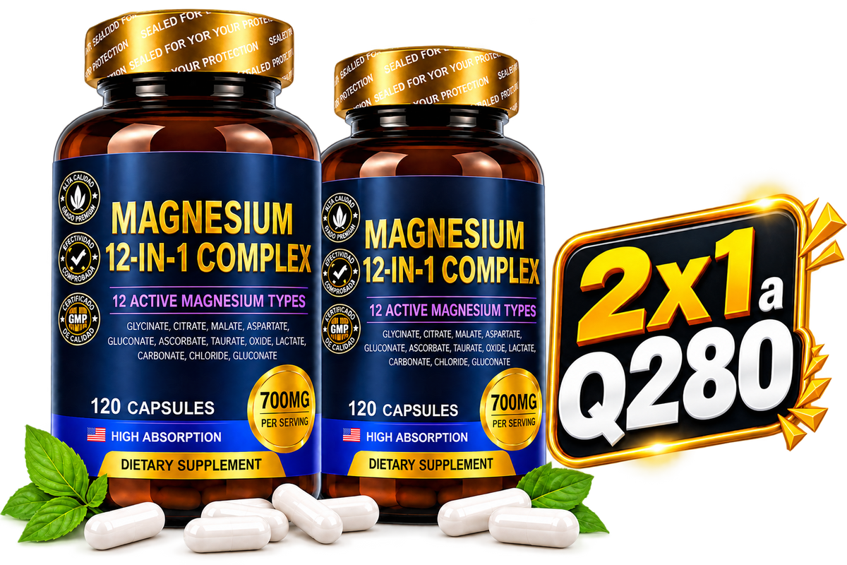 🌙 MAGNESIUM COMPLEX 12 EN 1 +envio gratis 🛻