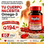 🔥MegaRed Omega-3® Gel Suave – Apoya tu corazón, mente y articulaciones+Q194.99+envio gratis
