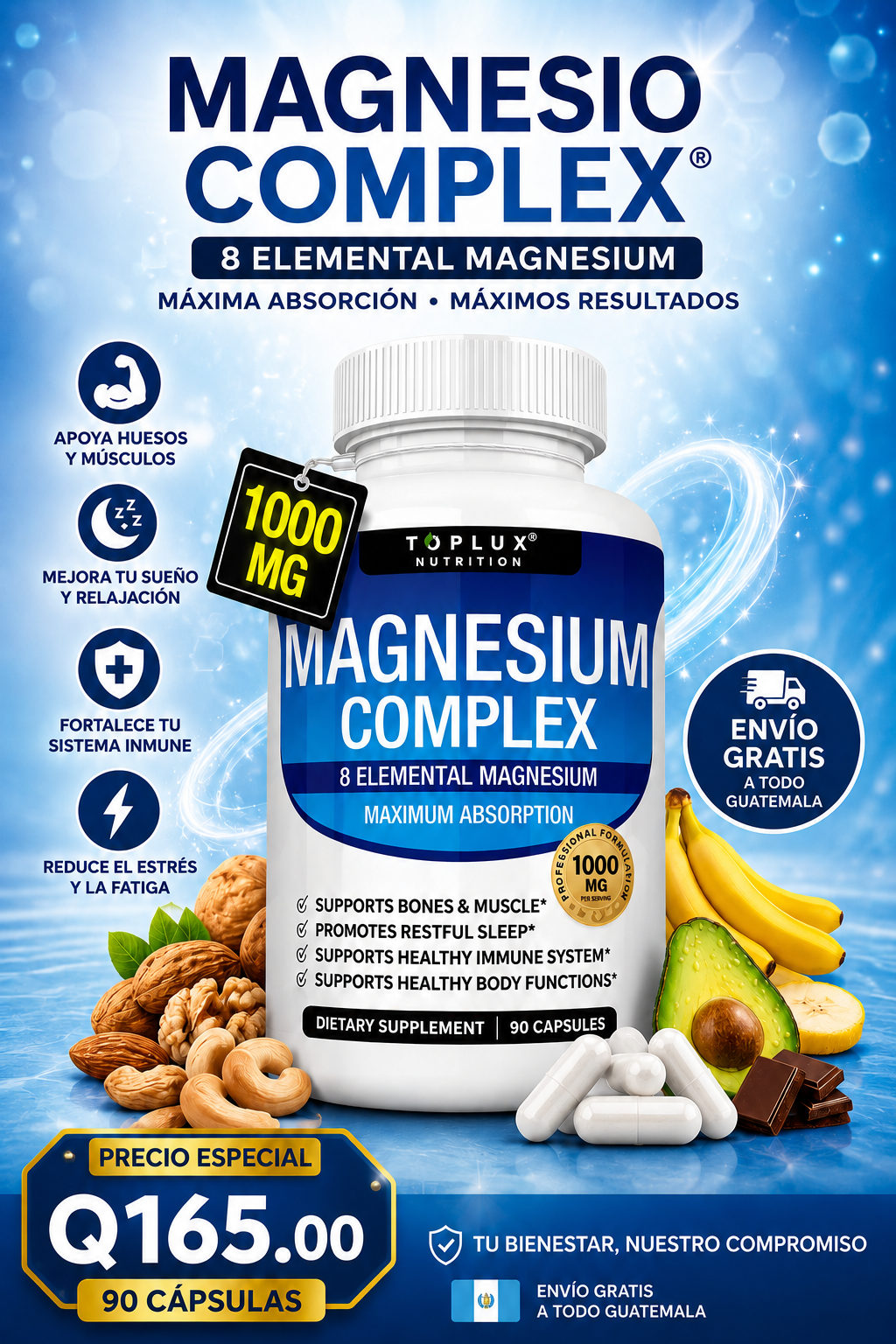 🛡️ Magnesio Complex® - Complejo de magnesio 8 en 1 | Envió Gratis 🚚