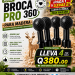 🔩 BROCA PRO 360™ para Madera - Q160 + Envío Gratis 🚚