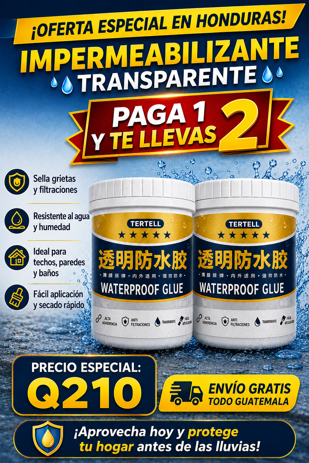 💧Sellador impermeabilizante invisible  +Envió gratis 🚚