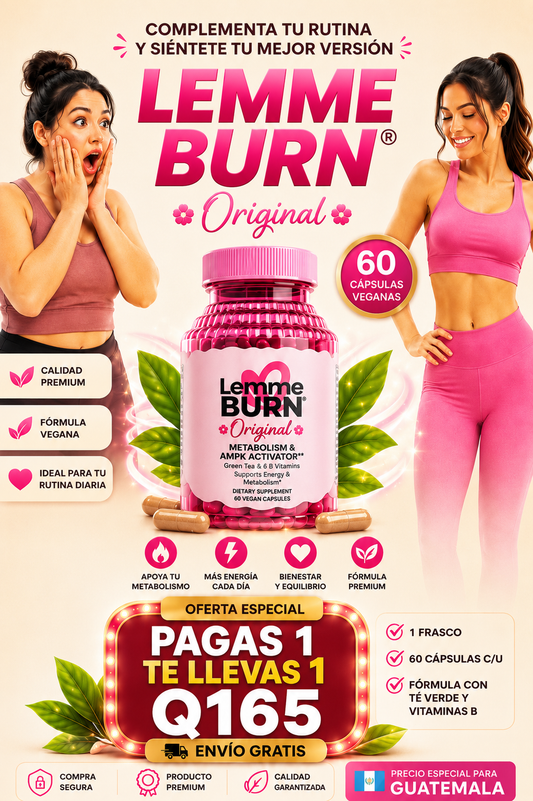 🌸LEMME BURN® Original y Certificado  + - Envio gratis