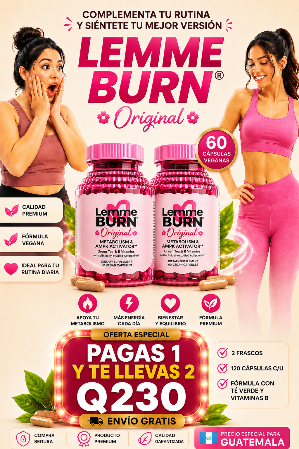 🌸LEMME BURN® Original y Certificado  + - Envio gratis