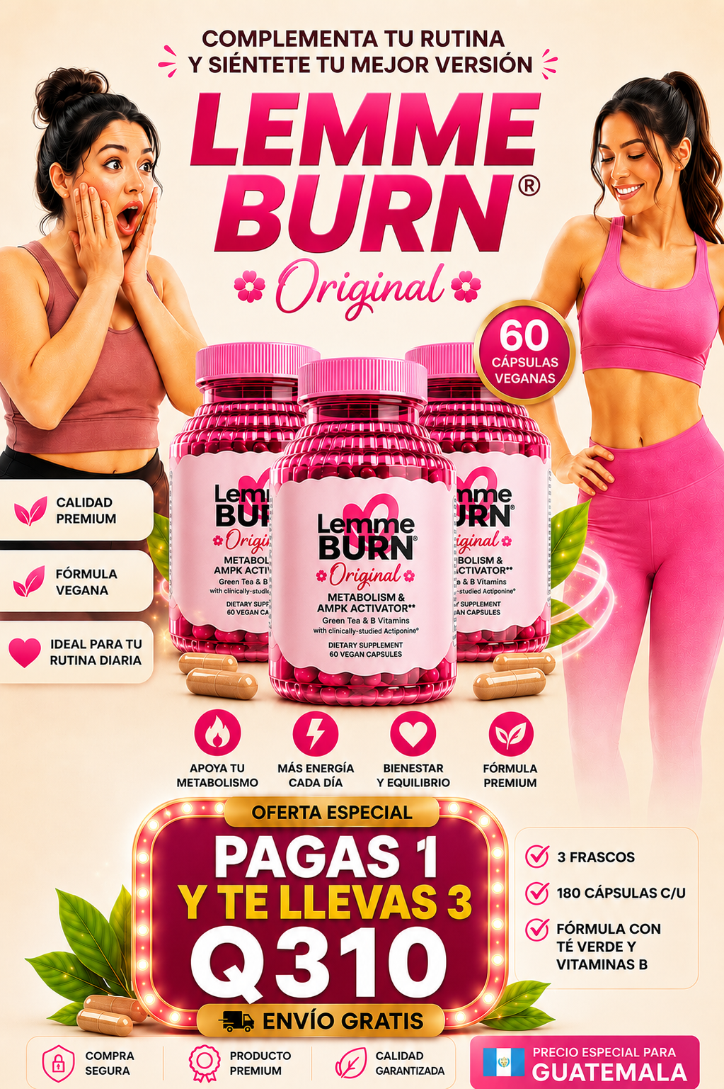 🌸LEMME BURN® Original y Certificado  + - Envio gratis