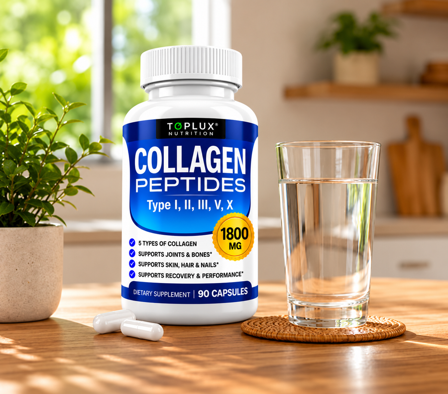🦴 COLÁGENO PEPTIDES X90 CAPS™Colágeno Premium de 5 Tipos — I, II, III, V y X