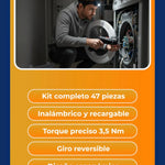 Kit Destornillador Eléctrico Recargable 47 Piezas🛠️ ⚡¡OFERTA LIQUIDACION!⚡